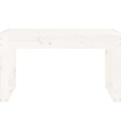 Tuinmeubelen*vidaXL Tuinbank 80x38x45 cm massief grenenhout wit Wit grenenhout