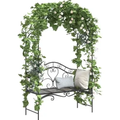 Tuinbank 121 x 48 x 200 cm Staal><noscript><img width=