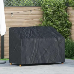 Tuinbankhoes Zwart 134 x 70 x 65 / 94 cm 210D Oxford Stof>vidaXL Discount