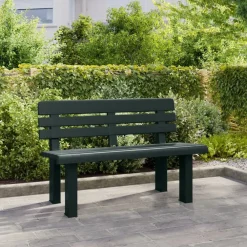 Tuinmeubelen*vidaXL Tuinbankje 110x52x71 cm polypropeen Groen