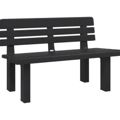 Tuinmeubelen*vidaXL Tuinbankje 110x52x71 cm polypropeen kleurig Antraciet
