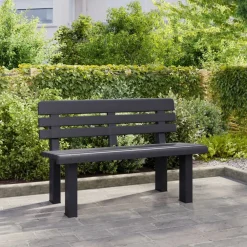 Tuinmeubelen*vidaXL Tuinbankje 110x52x71 cm polypropeen kleurig Antraciet