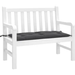 Woon- & Tuinaccessoires*vidaXL Tuinbankkussen 100x50x7 cm stof gemêleerd antracietkleurig antraciet mix
