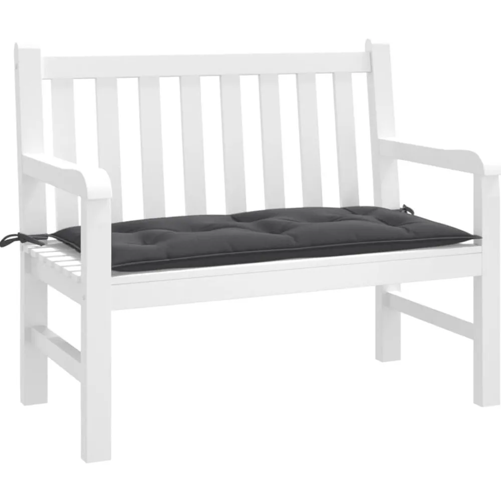 Woon- & Tuinaccessoires*vidaXL Tuinbankkussen 100x50x7 cm stof gemêleerd antracietkleurig antraciet mix