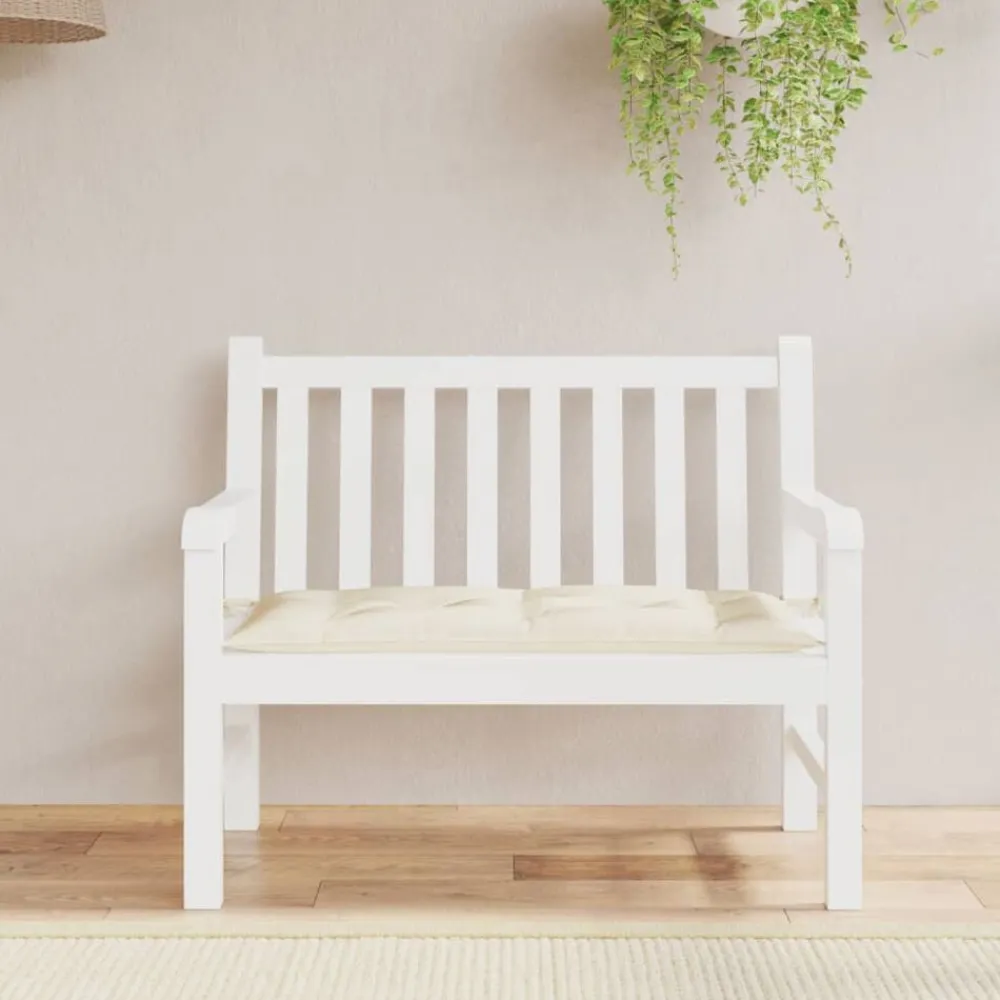 Tuinbankkussen 100x50x7 cm oxford stof crèmekleurig>vidaXL Outlet