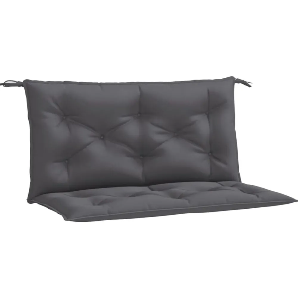 Woon- & Tuinaccessoires*vidaXL Tuinbankkussens 2 st 100x50x7 cm oxford stof kleurig Antraciet