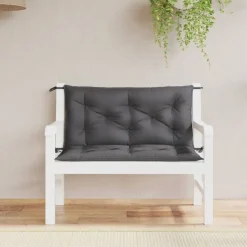 Woon- & Tuinaccessoires*vidaXL Tuinbankkussens 2 st 100x50x7 cm oxford stof kleurig Antraciet