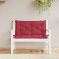 Woon- & Tuinaccessoires*vidaXL Tuinbankkussens 2 st 100x50x7 cm oxford stof Wijnrood