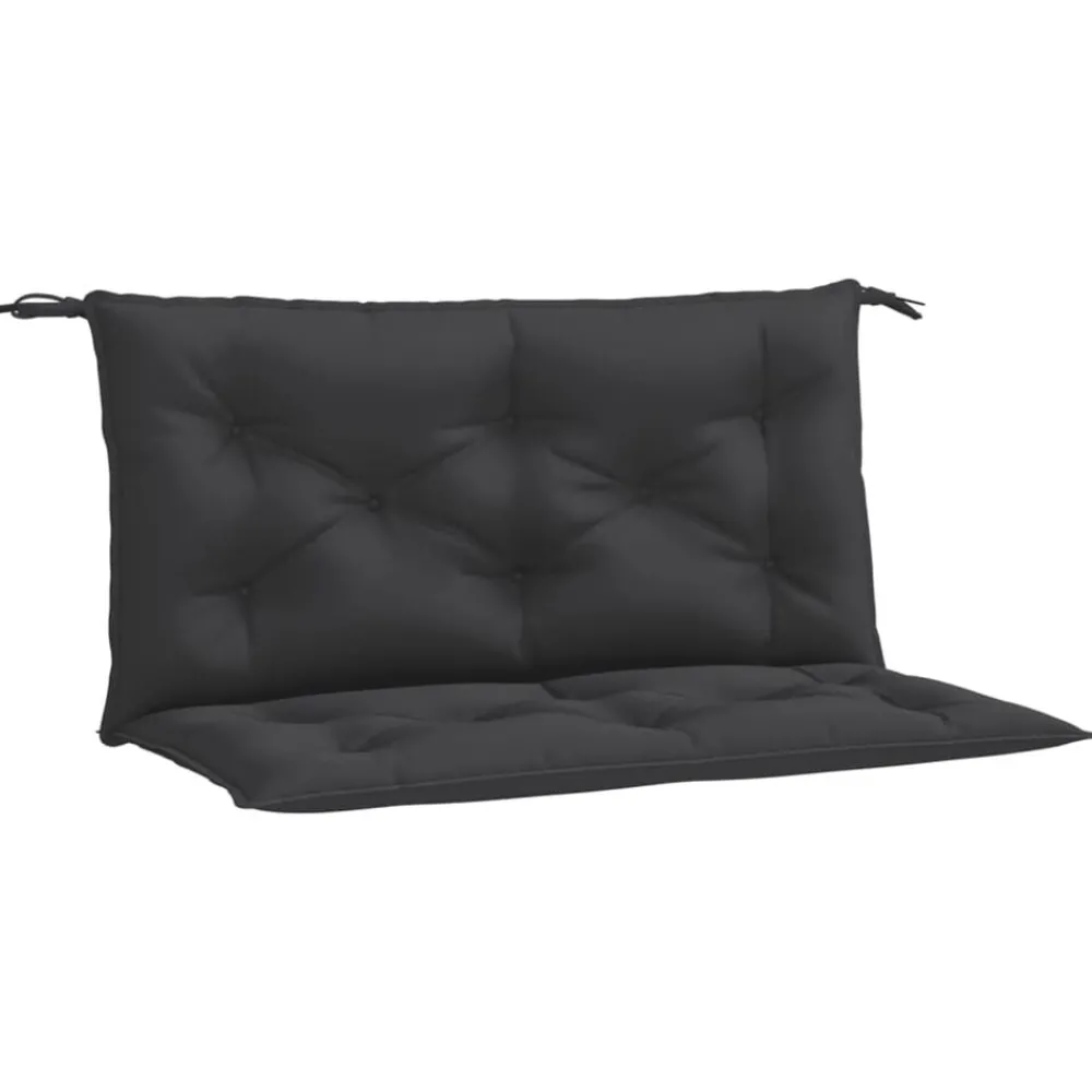 Woon- & Tuinaccessoires*vidaXL Tuinbankkussens 2 st 100x50x7 cm oxford stof Zwart