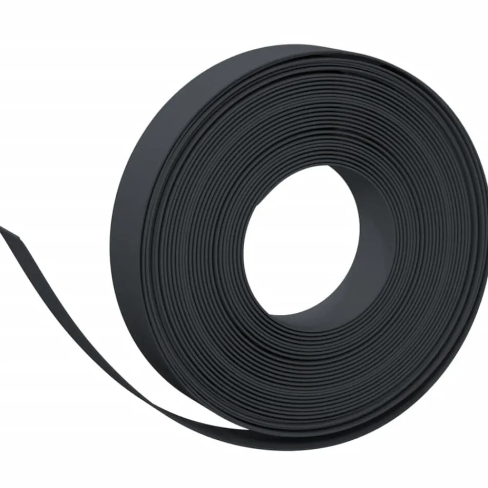 Tuinafscheidingen*vidaXL Tuinbegrenzing 10 m 10 cm polyetheen Zwart