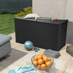 Tuinbox 120x56x63 cm polypropeen rattan kleurig>vidaXL Discount