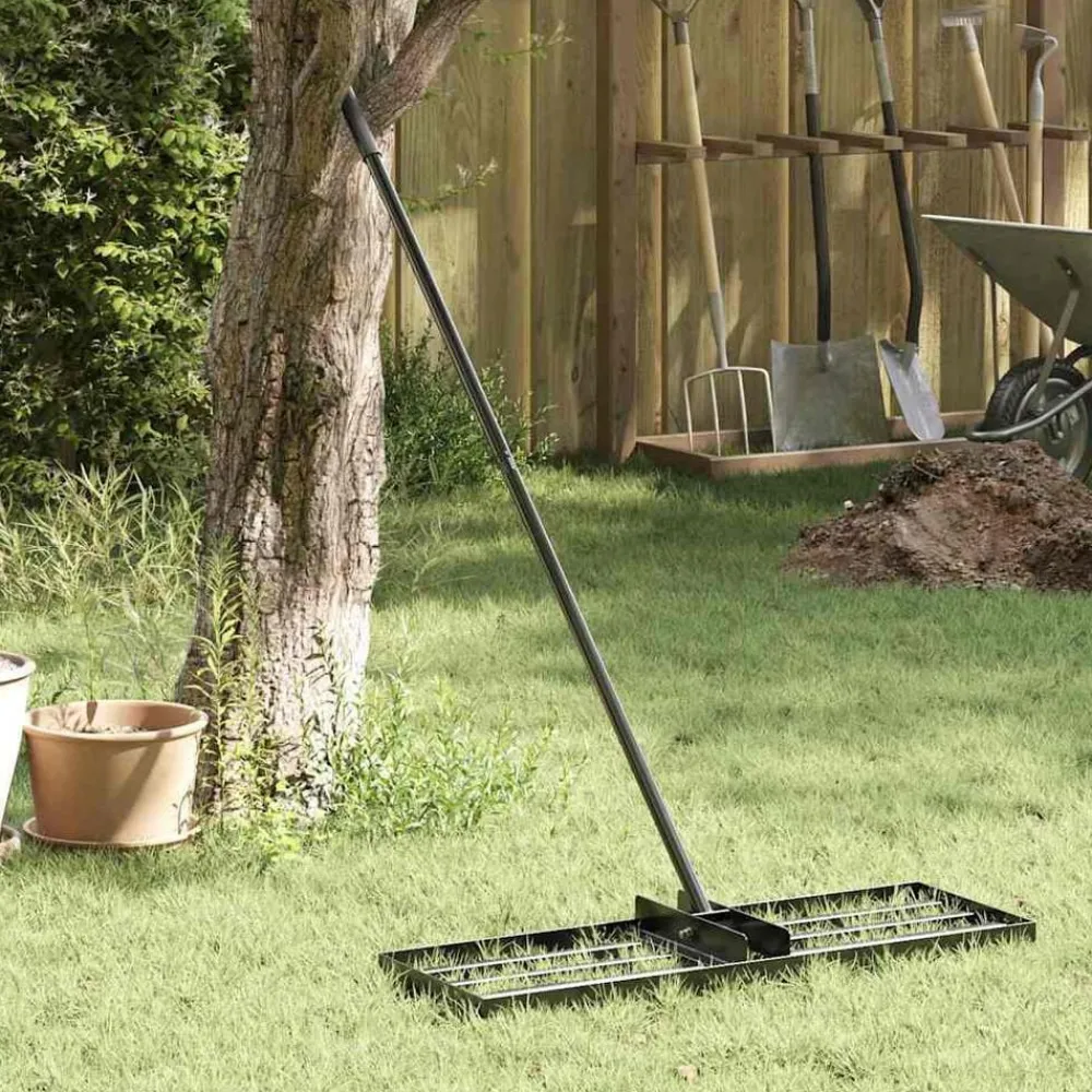 Tuinhark Zwart 75 x 25 x 200 cm Gepoedercoat staal>vidaXL Clearance