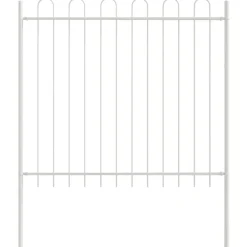 Tuinafscheidingen*vidaXL Tuinhek 2 pcs 3,4 x 0,6 m Poedercoating staal Grijs