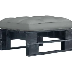 Tuinhocker pallet zwart geïmpregneerd grenenhout>vidaXL Sale