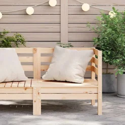 Tuinmeubelen*vidaXL Tuinhoekbank massief grenenhout Natuurlijk grenenhout