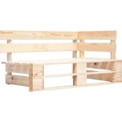 Tuinmeubelen*vidaXL Tuinhoekbank pallet hout Lichtbruin