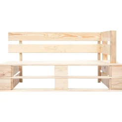 Tuinmeubelen*vidaXL Tuinhoekbank pallet hout Lichtbruin