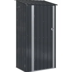 Tuin & Gazon*vidaXL Tuinhuisjes 103 x 74 x 200 cm Metaal Antraciet