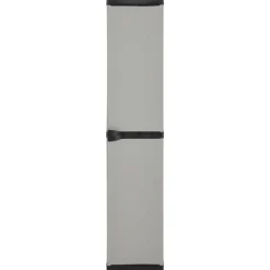 Tuinkast met 3 schappen 34x40x168 cm grijs en zwart>vidaXL