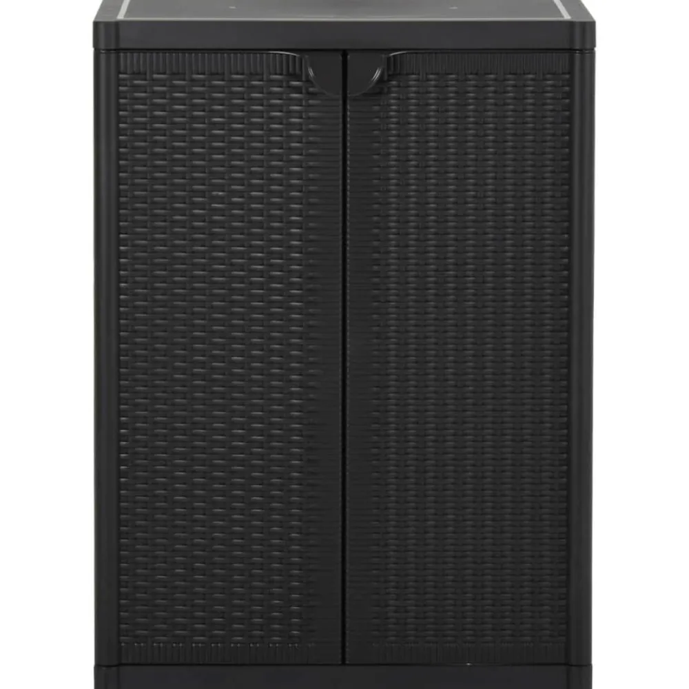 Tuinkast 65x45x88 cm polypropyleen rattan>vidaXL Outlet