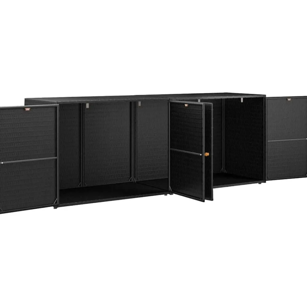 Tuinkast 198x55,5x80 cm Poly Rattan>vidaXL Clearance