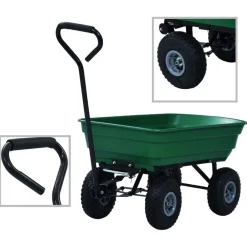 Tuinkiepwagen 300 kg 75L>vidaXL Discount