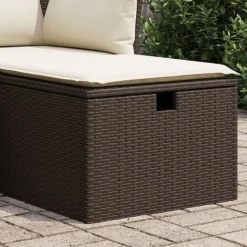 Tuinkruk met kussen 55x55x37 cm poly rattan>vidaXL New
