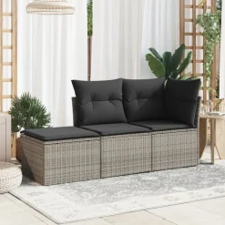 Tuinkruk met kussen 55x55x37 cm poly rattan><noscript><img width=