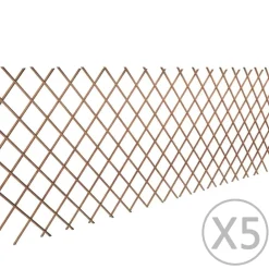 Tuinlatwerk 5 st 180x90 cm wilg>vidaXL Clearance