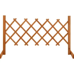 Tuinafscheidingen*vidaXL Tuinlatwerk 120x60 cm massief vurenhout Oranje