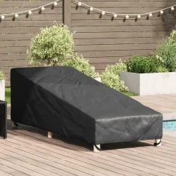 Tuinmeubelhoes Zwart 195 x 76 x 82 cm 600D Oxford Stof>vidaXL Online