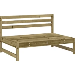 Tuinmeubelen*vidaXL Tuinmiddenbank 120x80 cm geïmpregneerd grenenhout Naturel geïmpregneerd