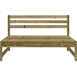 Tuinmeubelen*vidaXL Tuinmiddenbank 120x80 cm geïmpregneerd grenenhout Naturel geïmpregneerd