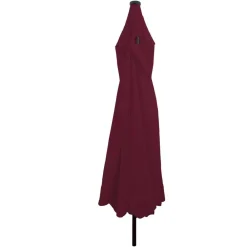 Tuin & Gazon*vidaXL Tuinparasol Bordeaux Rood 395 x 395 x 245 cm Polyester Bordeauxrood