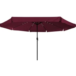 Tuin & Gazon*vidaXL Tuinparasol Bordeaux Rood 395 x 395 x 245 cm Polyester Bordeauxrood