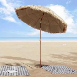 Tuinparasol Naturel 160 x 160 x 196 cm><noscript><img width=