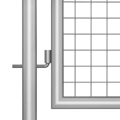 Tuinafscheidingen*vidaXL Tuinpoort gegalvaniseerd staal 400x75 cm Zilver