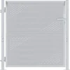 Tuinpoort met slot Zilver 85 x 97 cm Roestvrij staal>vidaXL Outlet