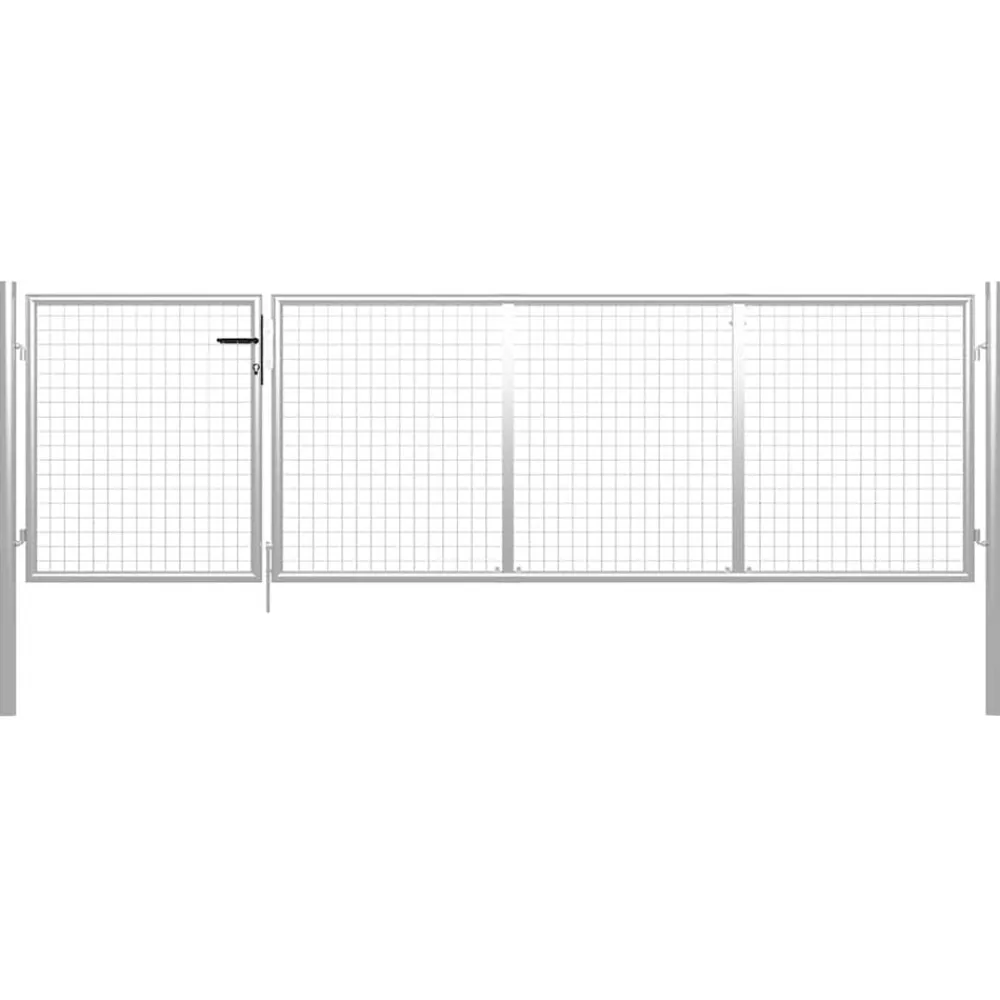 Tuinpoort staal 350x75 cm>vidaXL New