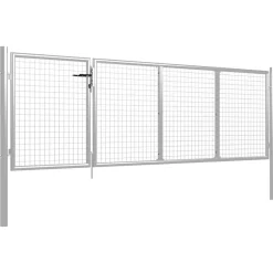 Tuinpoort staal 350x75 cm>vidaXL New