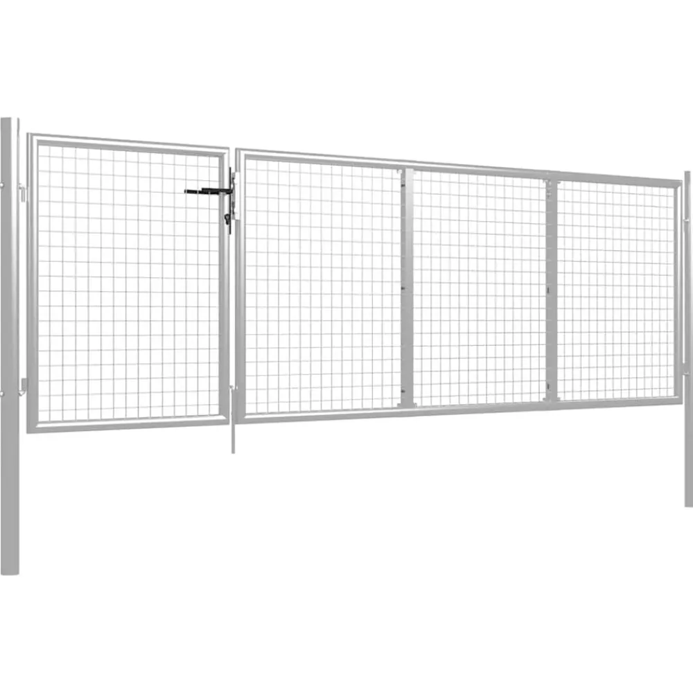 Tuinpoort staal 350x75 cm>vidaXL New