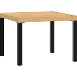 Tuinsalontafel 55x55x39,5 cm gepoedercoat staal zwart>vidaXL Outlet