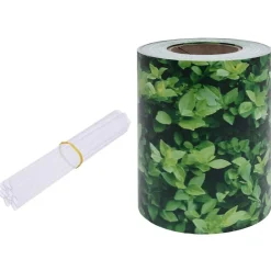 Tuinafscheidingen*vidaXL Tuinscherm 35x0,19 m PVC groen Bladpatroon