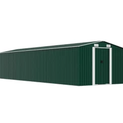 Tuin & Gazon*vidaXL Tuinschuur 257x779x181 cm gegalvaniseerd staal Groen