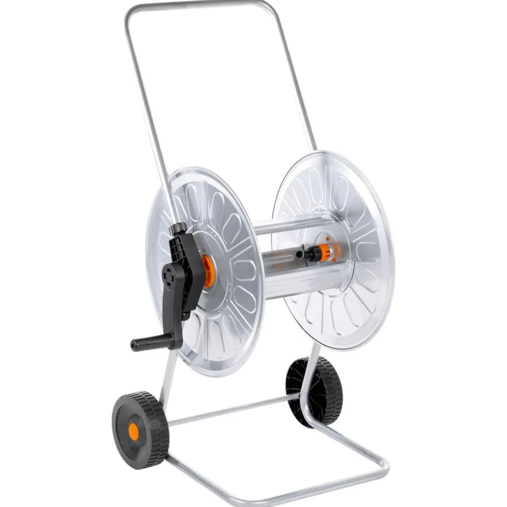 Bouwbeslag*vidaXL Tuinslangkar voor 80 m 1/2" of 50 m 3/4" slang staal
