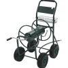 Tuinslangtrolley met 1/2" slangkoppeling 75 m staal>vidaXL New