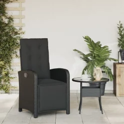 Tuinstoel verstelbaar met voetensteun poly rattan><noscript><img width=
