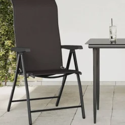 Tuinstoelen 4 st inklapbaar poly rattan e koffiekleur>vidaXL Sale