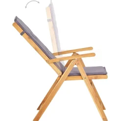 Tuinstoelen 2 st verstelbaar massief acaciahout bruin><noscript><img width=