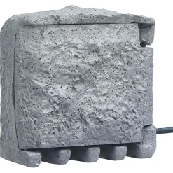 Energie- & Elektriciteitsbenodigdheden*vidaXL Tuinstopcontact 4 ingangen waterbestendig polyresin Grijs